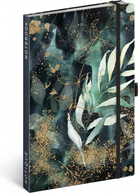 NOTIQUE linajkovaný notes Eukalyptus 13 × 21 cm