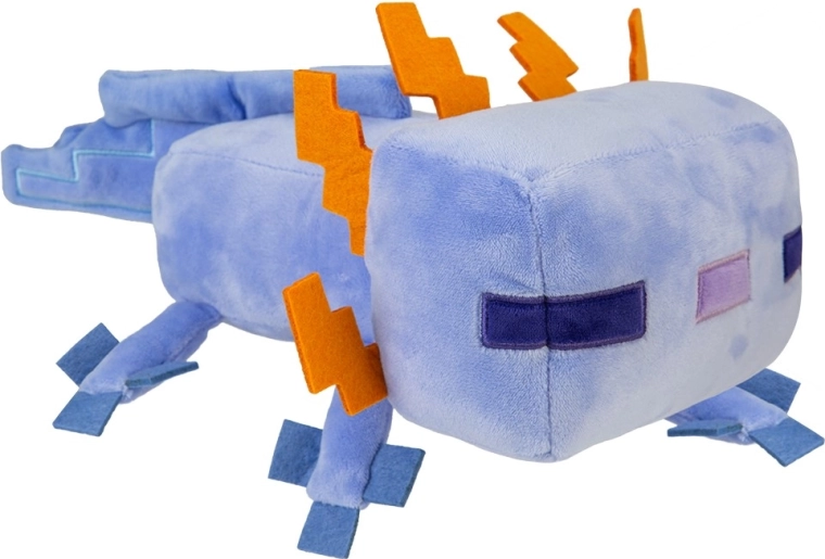 Minecraft plyšový axolotl modrý 28 cm