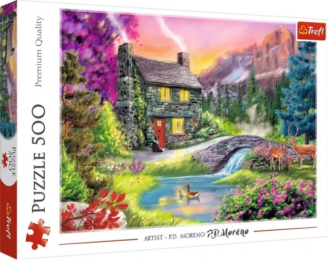 Puzzle 500 kúskov - Horská idyla