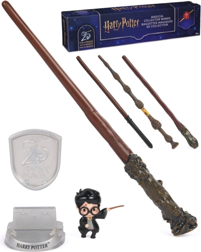 Spin Master Harry Potter 25 Years of Magic zberateľský čarodejnícky prútik s prekvapením - 1 kus