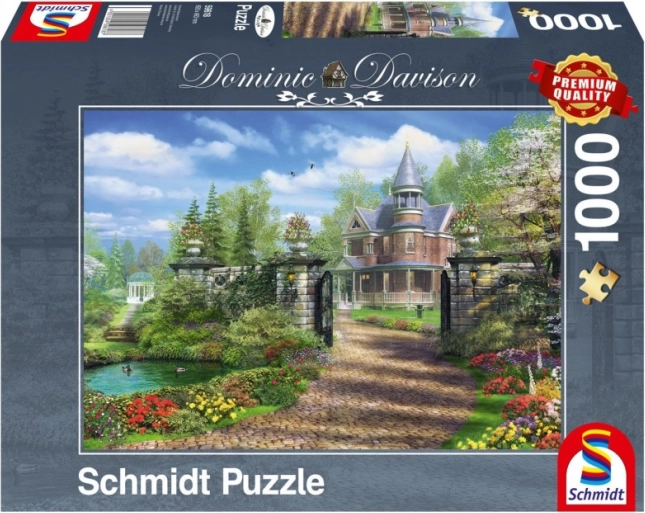 Puzzle Idylické vidiecke stavanie 1000 dielikov SCHMIDT