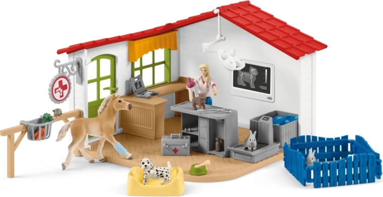 Schleich veterinárna ordinácia pre domáce zvieratká