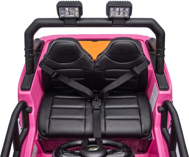 Komfortné dvojmiestne sedadlo z eko kože s pásmi