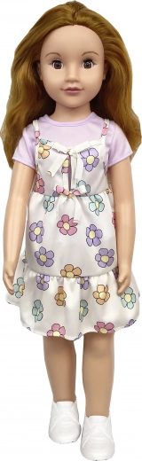 Chodiaca bábika princezná 70 cm so šperkami