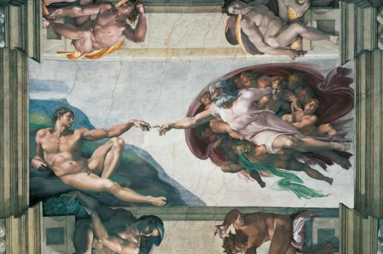 Puzzle Ravensburger Michelangelo: Stvorenie Adama