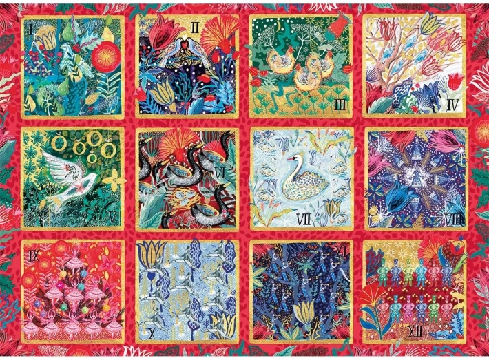 Puzzle Dvanásť dní do Vianoc 1000 dielikov