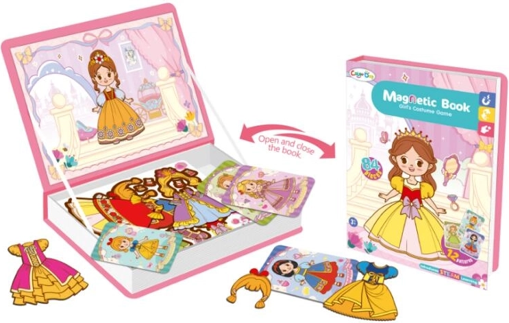 Magnetická skladačka obliekania princeznej