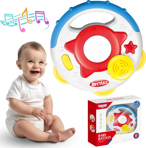 woopie baby interaktívna tamburína pre bábätká