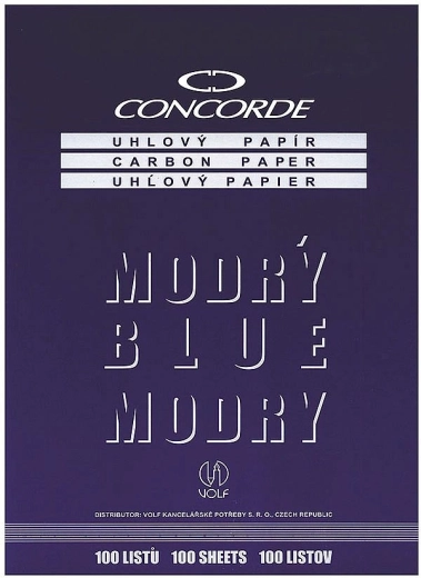 Kopírovací papier CONCORDE A4, modrý, 100 listov