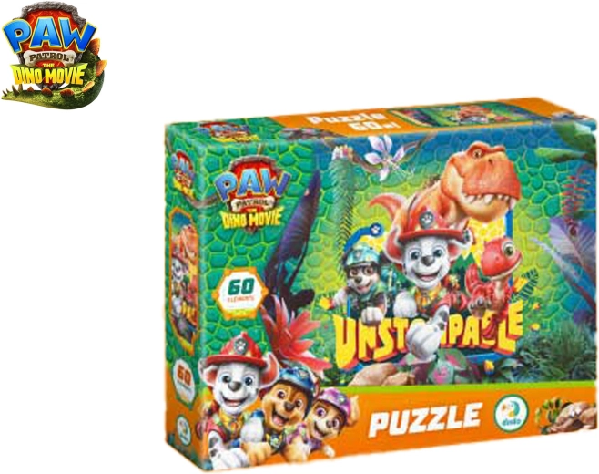 Puzzle Paw Patrol: The Dino Movie, 60 dielikov, 32 × 23 cm