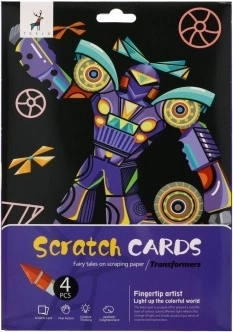 Škrabacie obrázky A4 Transformers - 4 listy