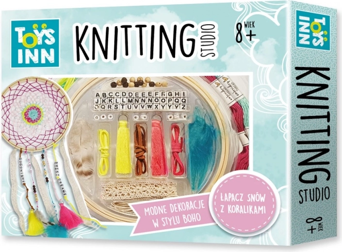 Lapač snov s písmenkovými korálikmi