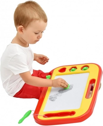 Magnetická kresliaca tabuľka s magnetickým perom a pečiatkami