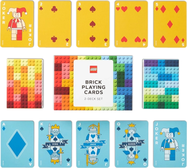 LEGO sada hracích kariet – 2 balíčky, 108 kariet