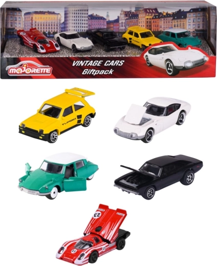 Majorette vintage sada kovových autíčok 5 ks