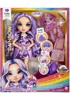 Bábika Rainbow High Violet s módnymi doplnkami