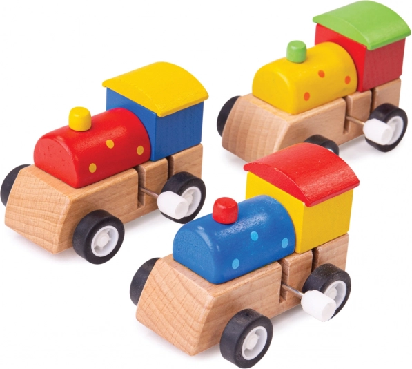 Drevená farebná mašinka Bigjigs Toys