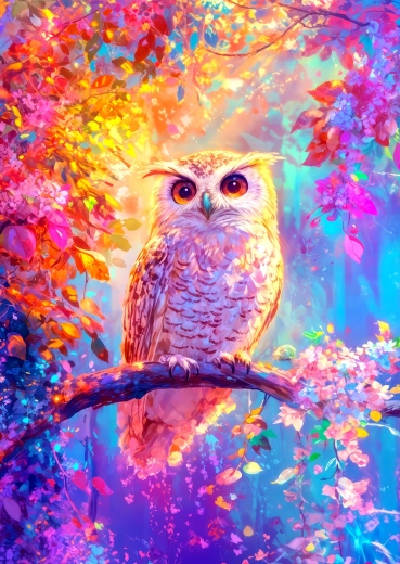 Enjoy puzzle rozkvitnutá sova 1000 dielikov