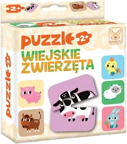 Puzzle zvieratká z farmy 2+