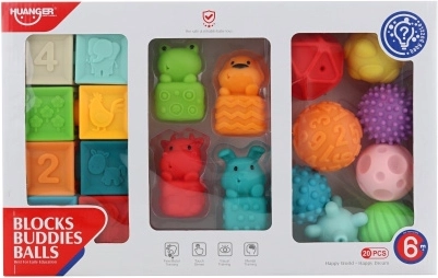 Veľká sada detských hračiek pre rozvoj zmyslov od Huanger
