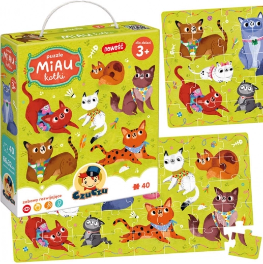 CzuCzu puzzle MIAU mačiatka 40 dielikov