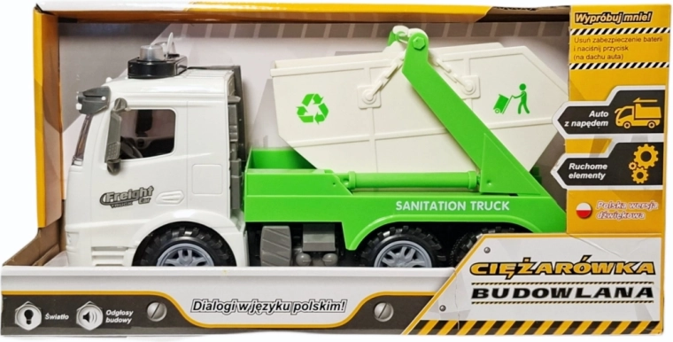 Stavebné auto s poľským hlasovým modulom - 1 kus