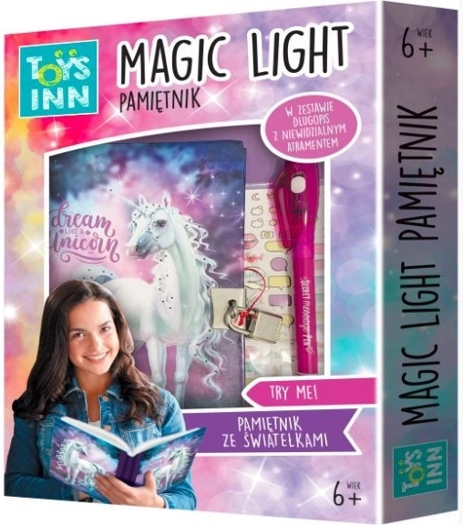 Magické svetlo Jednorožec Denník