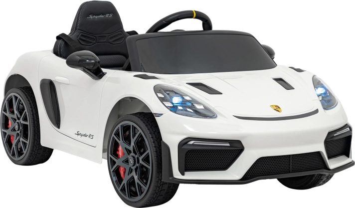 Detské elektrické auto Porsche 718 Spyder RS – Biela