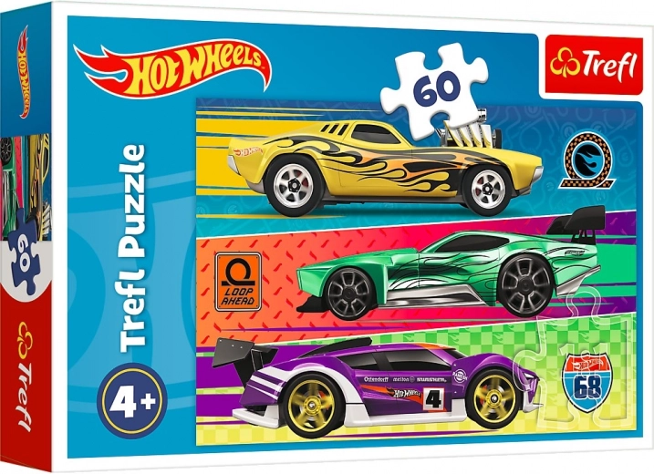 Puzzle HOT WHEELS preteky 60 dielikov