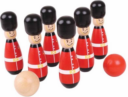 Kuželky Anglickí Gardisti od Bigjigs Toys