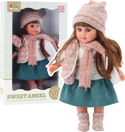 Bábika SWEET ANGEL v zimnom oblečku 36 cm