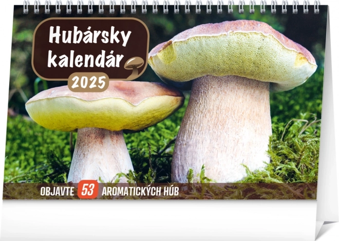 Stolový hubársky kalendár 2025 NOTIQUE, 23,1 × 14,5 cm