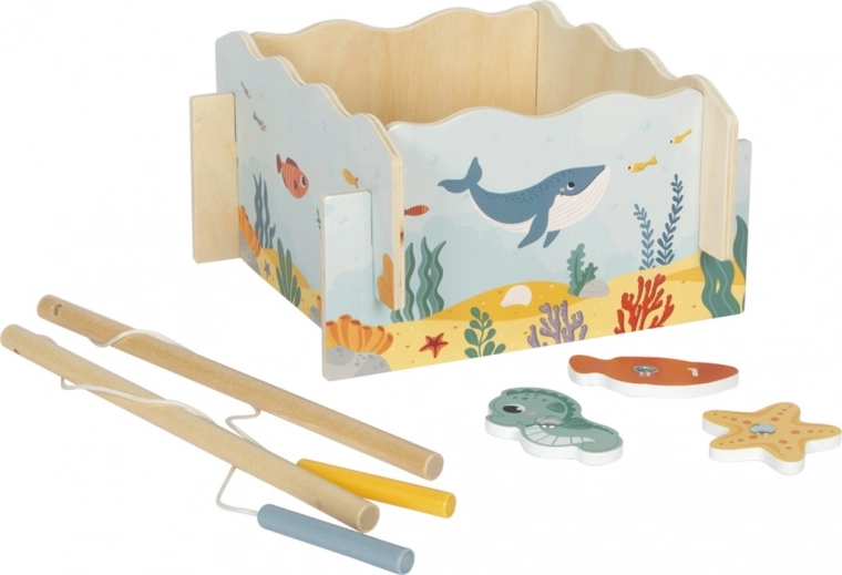 magnetická hra chytanie rybičiek small foot