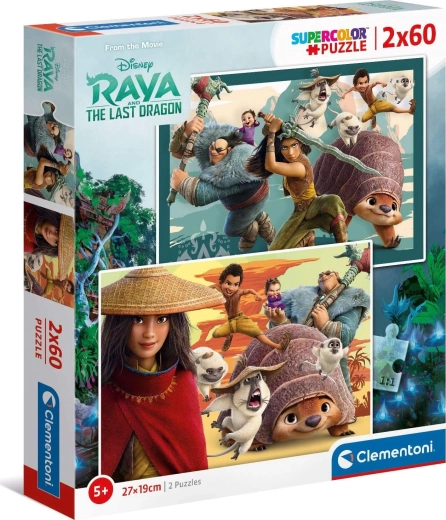 Puzzle Raya a drak 2×60 dielikov