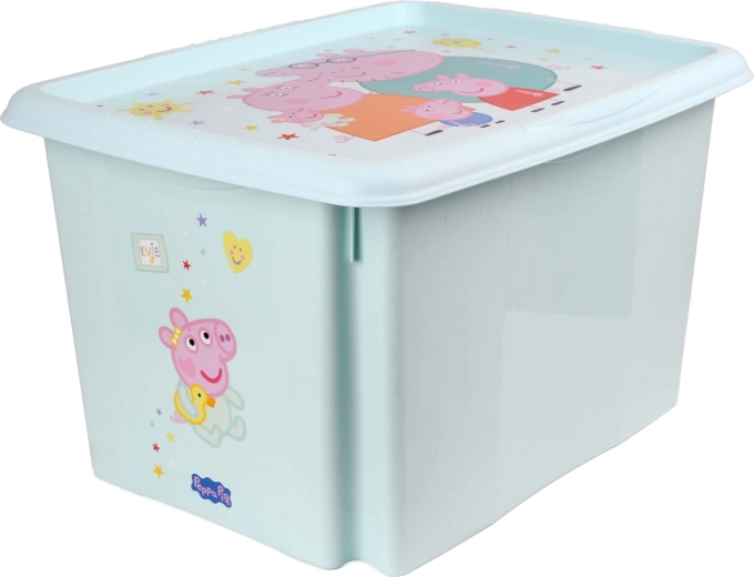 Plastový úložný box s vekom Peppa Pig 30 l