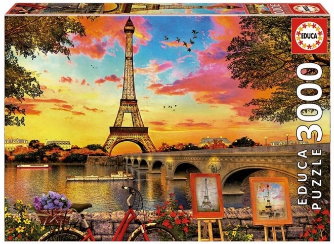 Educa puzzle Západ slnka v Paríži 3000 dielikov