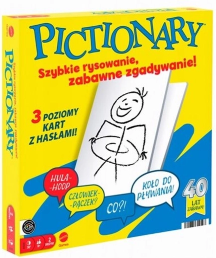 Pictionary spoločenská hra rýchleho kreslenia