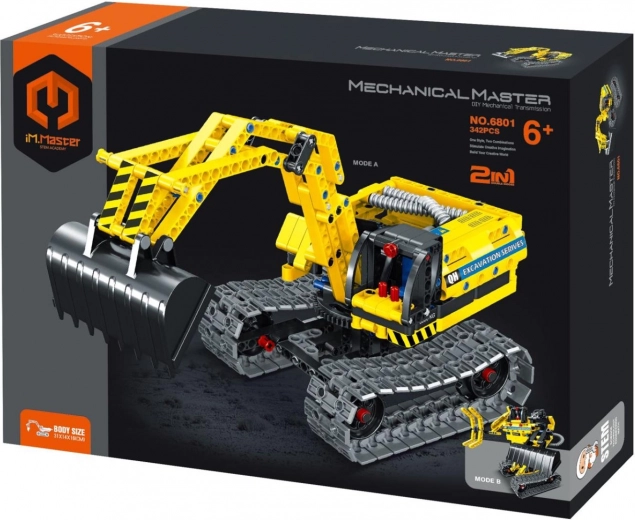 Stavebnica iM.MASTER bager/robot 2v1, 342 dielikov
