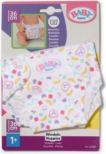 BABY born látkové plienky pre bábiky 36 cm – 2 ks