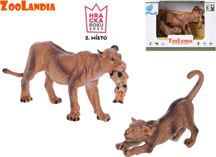 Zoolandia levica s mláďatami – plastové figúrky do ZOO