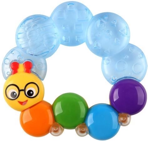 Baby Einstein hryzátko plnené vodou Teether-pillar modré 3m+