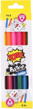 Obojstranné ergonomické jumbo pastelky – sada 6 farieb