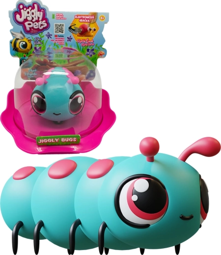 Jiggly Bugs húsenica modrá