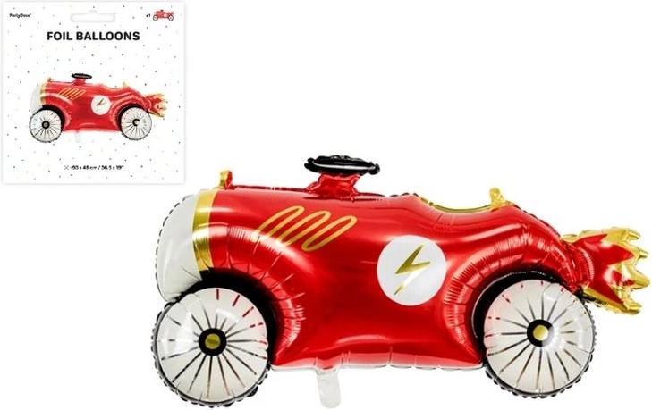 Fóliový balónik auto červené 111 × 63 cm