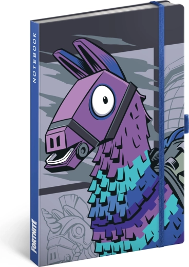 Linkovaný notes Notique Fortnite – lama, 13 × 21 cm