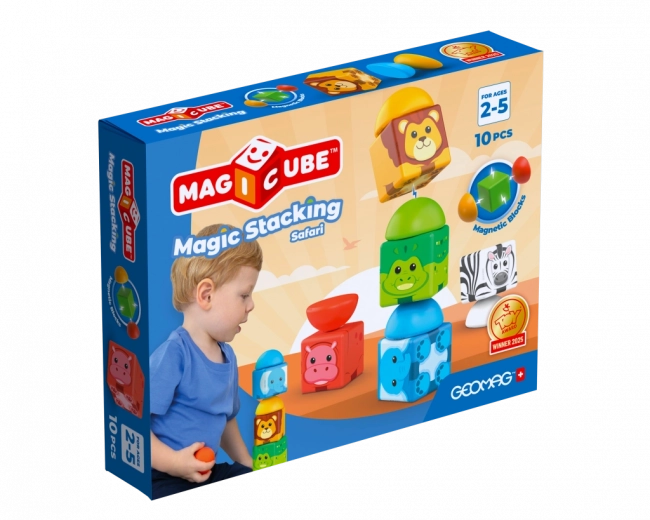 geomag magicube safari – magnetická stavebnica pre deti od 2 rokov