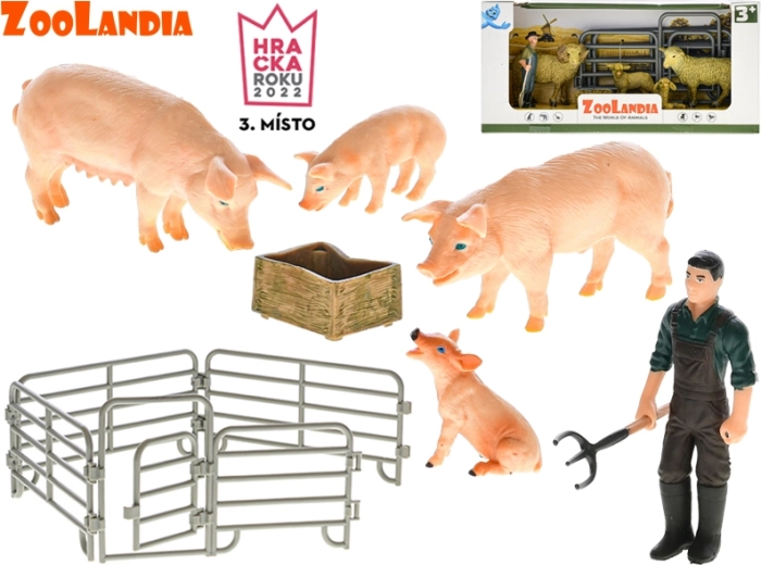 Zoolandia sada farmárskych figúrok s mláďatami a doplnkami