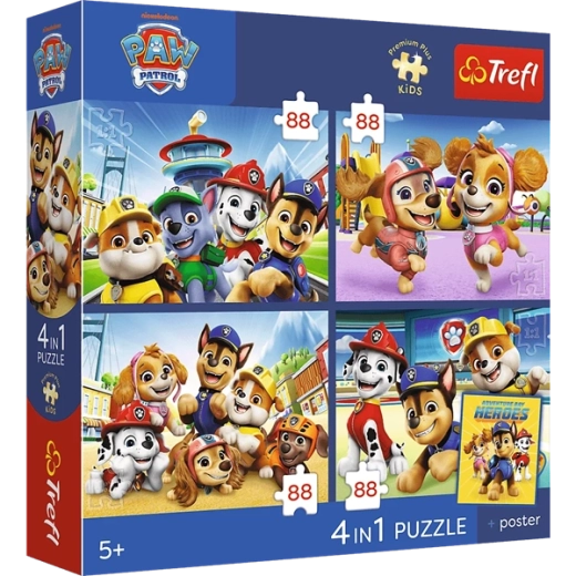 Štyri puzzle v jednom balení