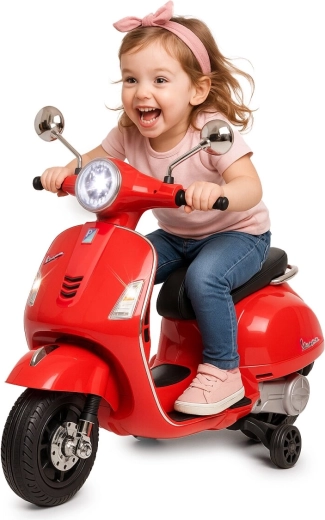 Detské elektrické vozidlo Vespa GTS 125 červené