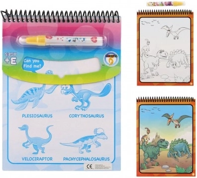 Kúzelné maľovanie vodou s dinosaurami